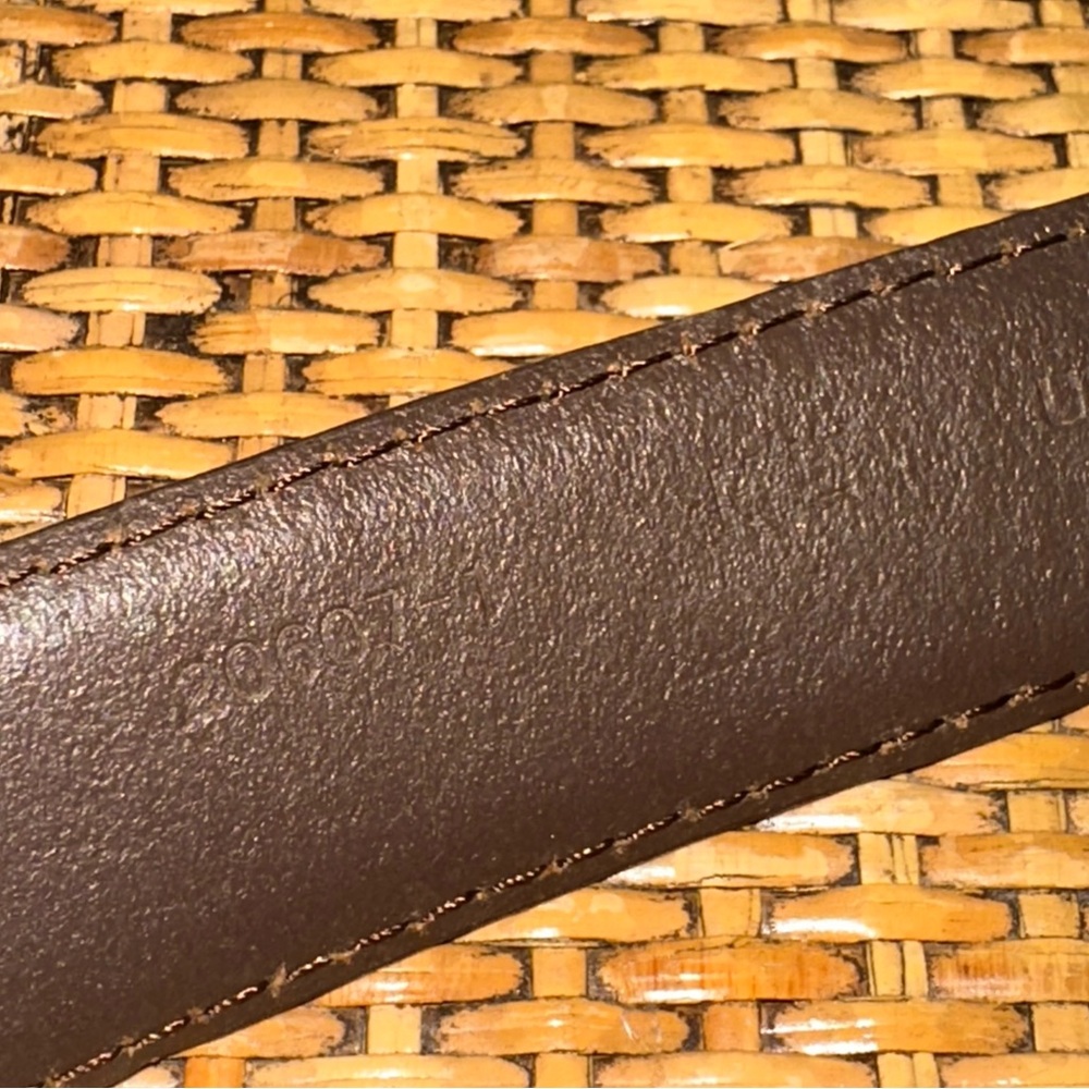 Vintage Women's M/L Genuine Leather Brown Brass Buckle Hook Equestrian Riding - Picture 4 of 6